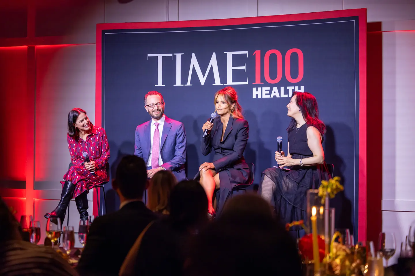 Marlena Fejzo speaking on a panel at the TIME100 Health summit